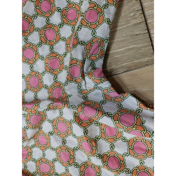 Vineyard Vines Sz 6 Tunic Mandarin Neck Long Sleeve Multicolor Graphic Top - Picture 6 of 12